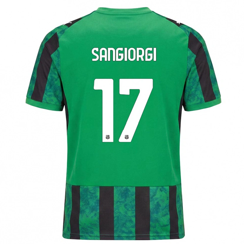 Danxen Mulher Camisola Federico Sangiorgi #17 Verde Preto Branco Principal 2026/27 Camisa Brasil