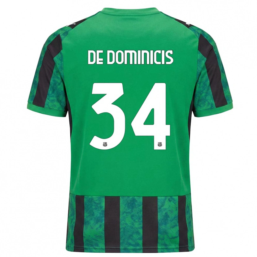 Danxen Mulher Camisola Diego De Dominicis #34 Verde Preto Branco Principal 2026/27 Camisa Brasil
