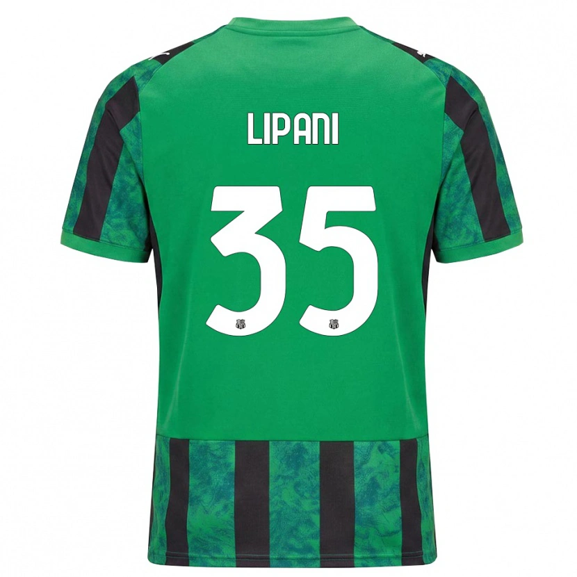 Danxen Mulher Camisola Luca Lipani #35 Verde Preto Branco Principal 2026/27 Camisa Brasil