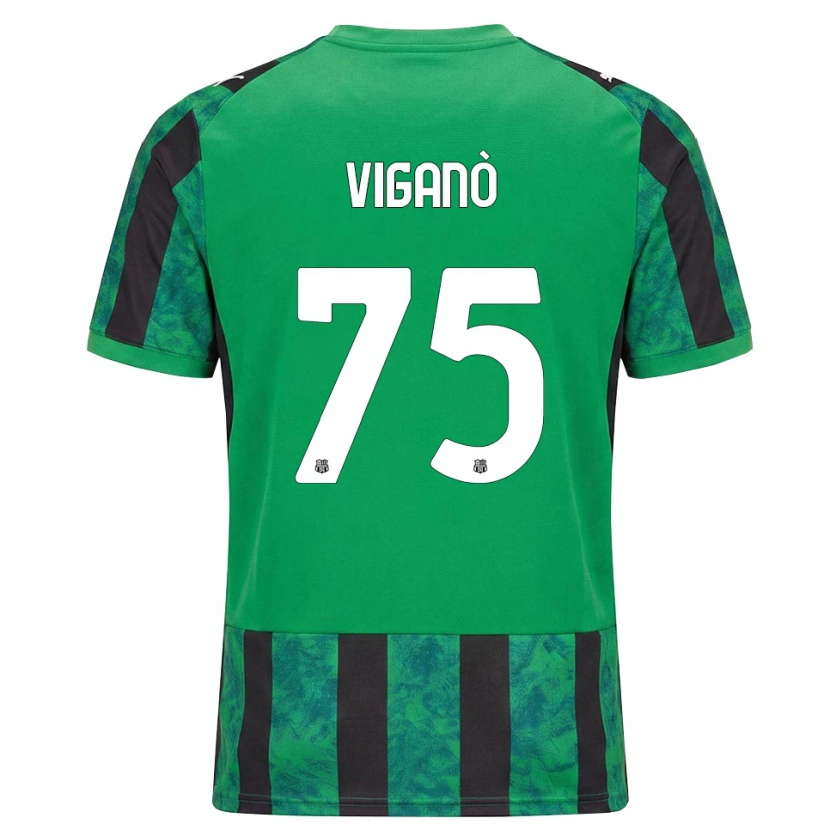 Danxen Mulher Camisola Lorenzo Viganò #75 Verde Preto Branco Principal 2026/27 Camisa Brasil