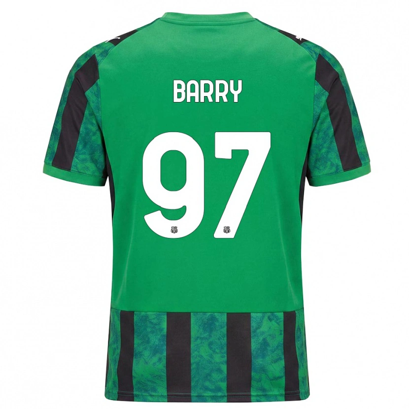 Danxen Mulher Camisola Omar Barry #97 Verde Preto Branco Principal 2026/27 Camisa Brasil