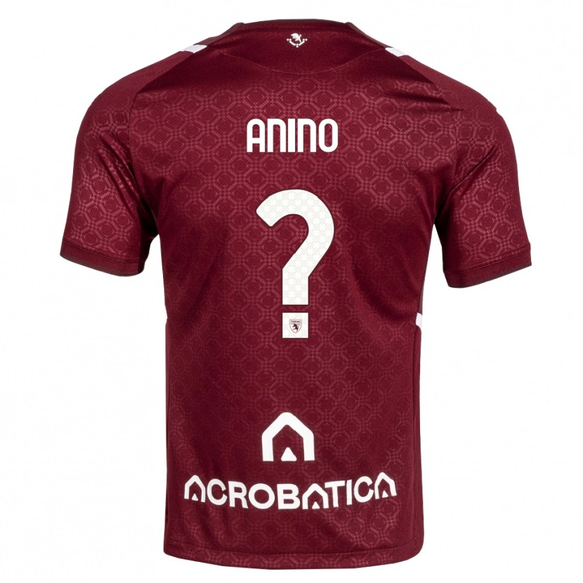 Danxen Mulher Camisola Riccardo Anino #0 Bordô Branco Principal 2026/27 Camisa Brasil