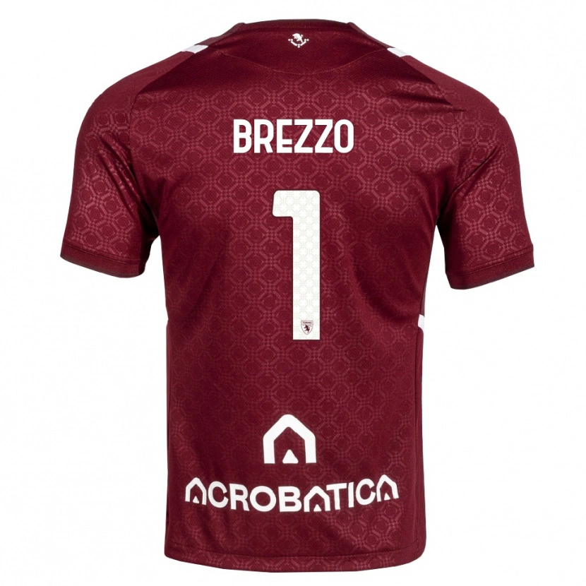 Danxen Mulher Camisola Matteo Brezzo #1 Bordô Branco Principal 2026/27 Camisa Brasil