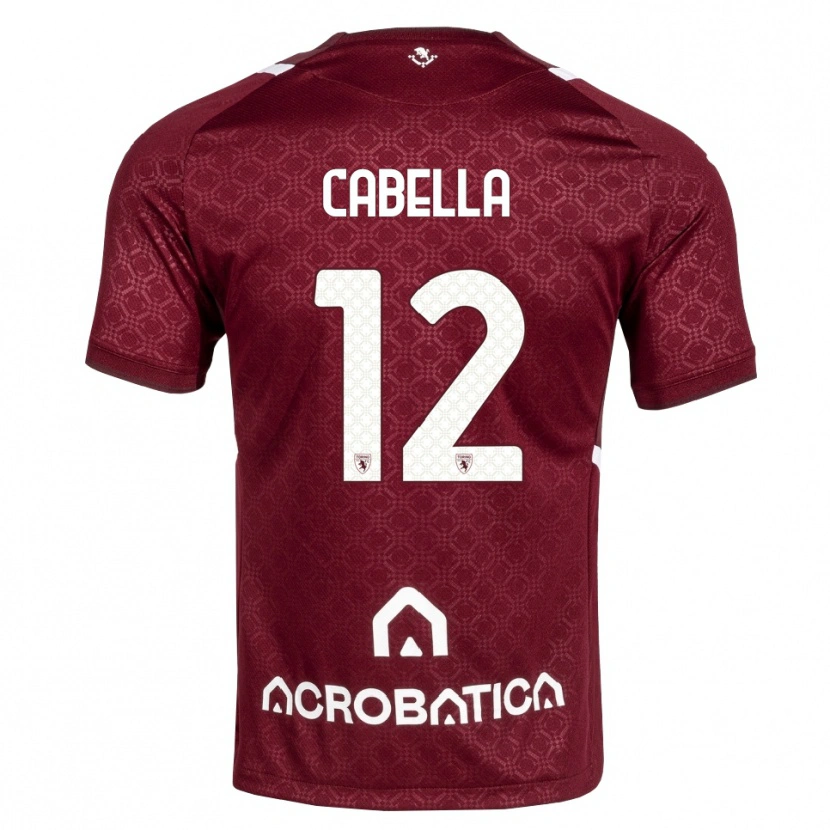 Danxen Mulher Camisola Matteo Cabella #12 Bordô Branco Principal 2026/27 Camisa Brasil
