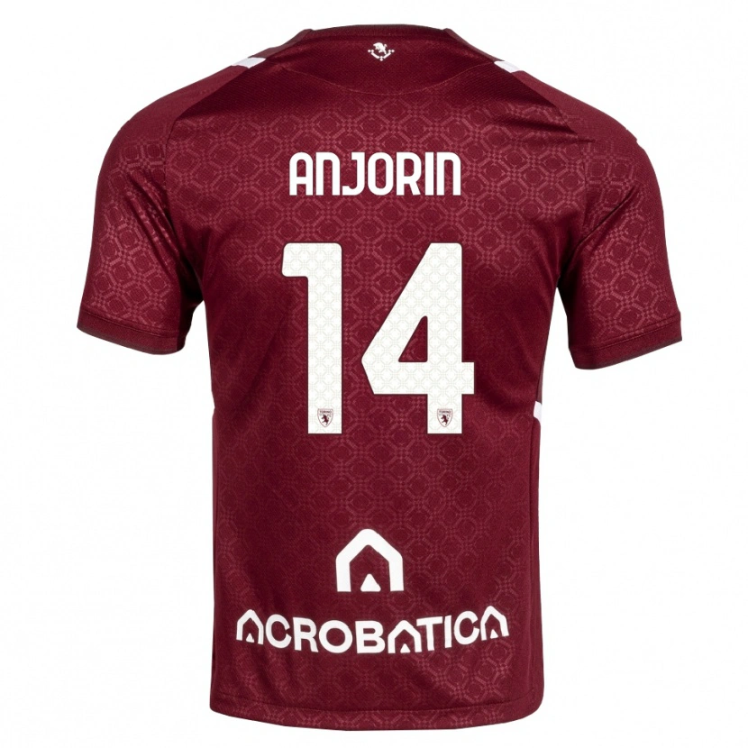 Danxen Mulher Camisola Tino Anjorin #14 Bordô Branco Principal 2026/27 Camisa Brasil