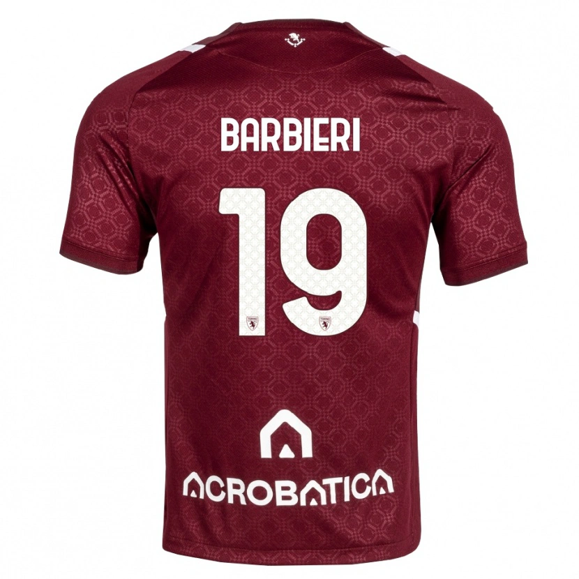 Danxen Mulher Camisola Raffaella Barbieri #19 Bordô Branco Principal 2026/27 Camisa Brasil