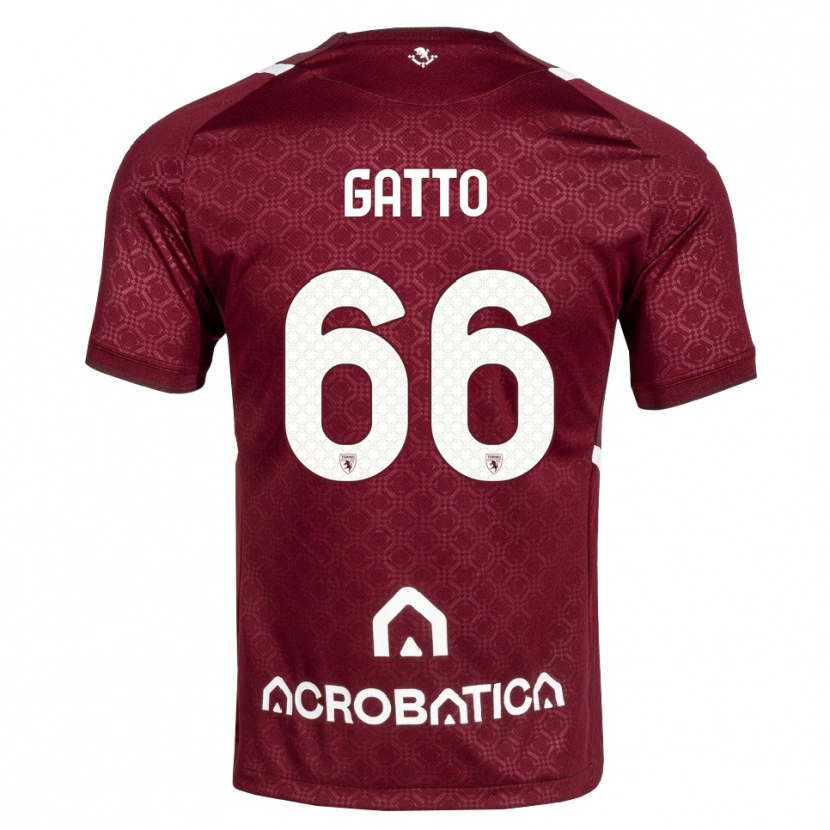 Danxen Mulher Camisola Tommaso Gatto #66 Bordô Branco Principal 2026/27 Camisa Brasil