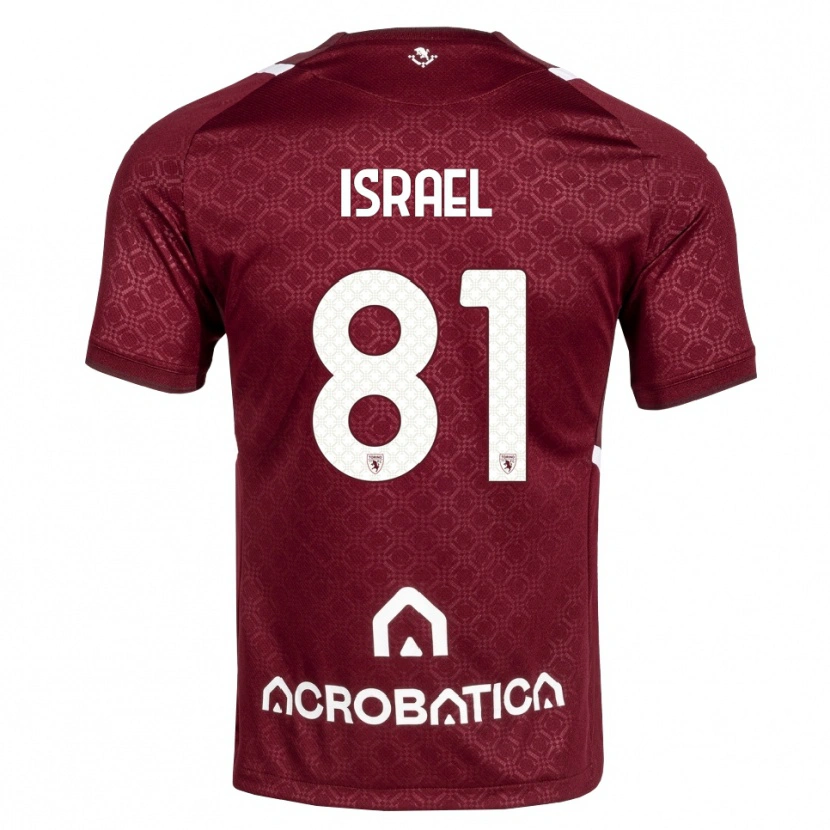 Danxen Mulher Camisola Franco Israel #81 Bordô Branco Principal 2026/27 Camisa Brasil