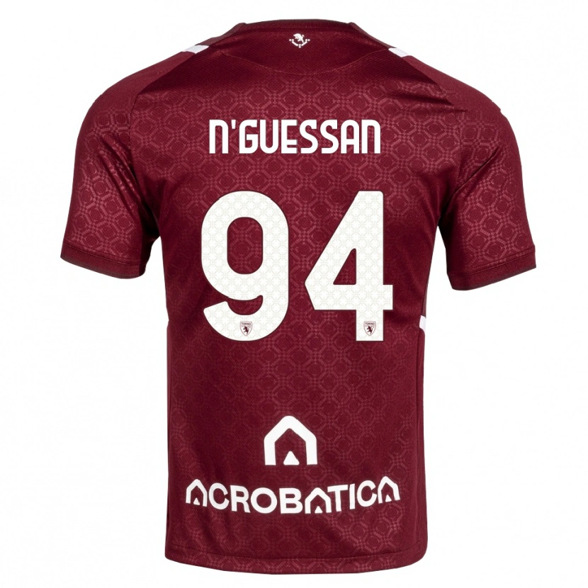 Danxen Mulher Camisola Ange Caumenan N'guessan #94 Bordô Branco Principal 2026/27 Camisa Brasil