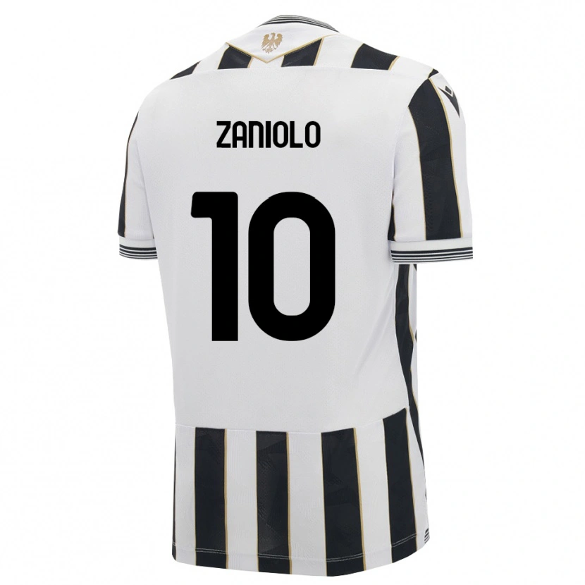 Danxen Mulher Camisola Nicolò Zaniolo #10 Preto Branco Rosa Principal 2026/27 Camisa Brasil