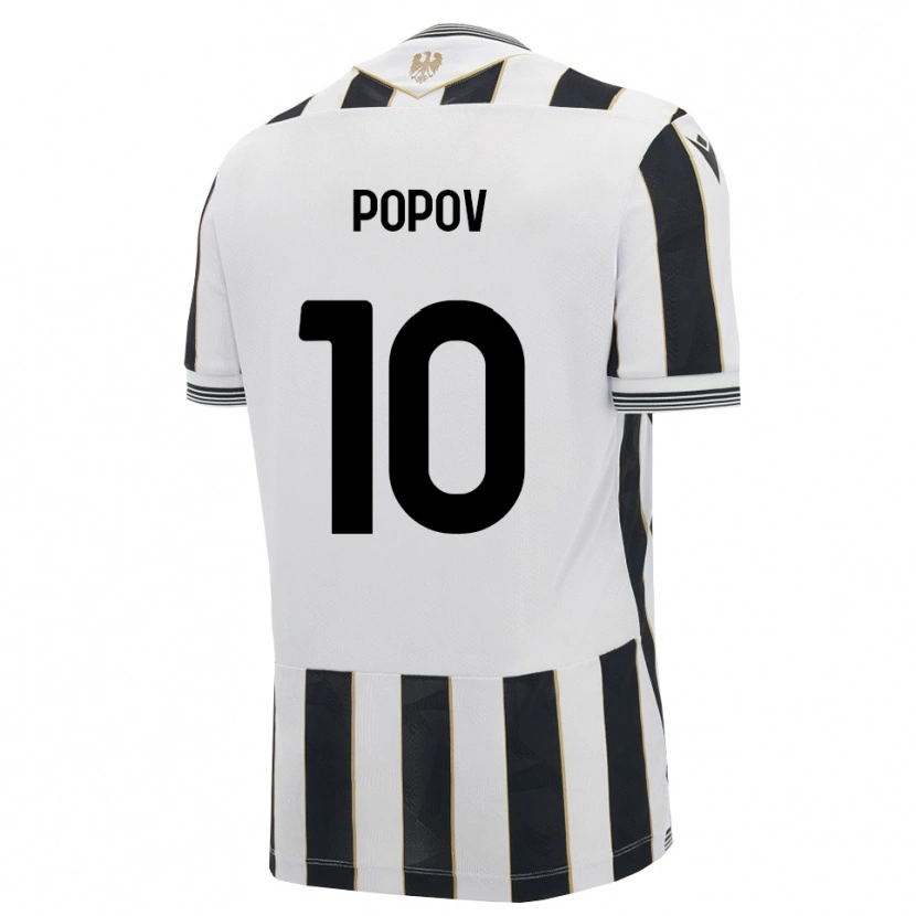 Danxen Mulher Camisola Nikolay Popov #10 Preto Branco Rosa Principal 2026/27 Camisa Brasil