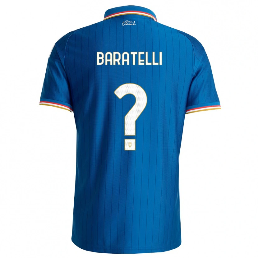 Danxen Mulher Camisola Mattia Baratelli #0 Azul Branco Vermelho Principal 2026/27 Camisa Brasil