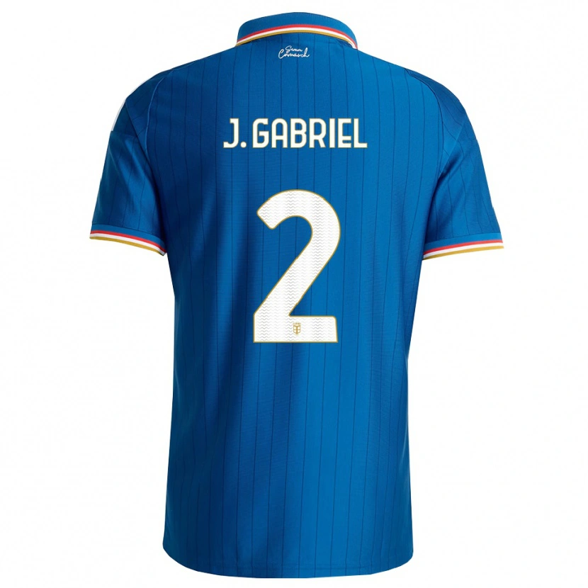 Danxen Mulher Camisola João Gabriel #2 Azul Branco Vermelho Principal 2026/27 Camisa Brasil