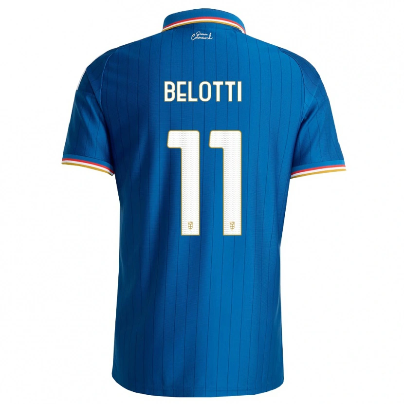 Danxen Mulher Camisola Andrea Belotti #11 Azul Branco Vermelho Principal 2026/27 Camisa Brasil