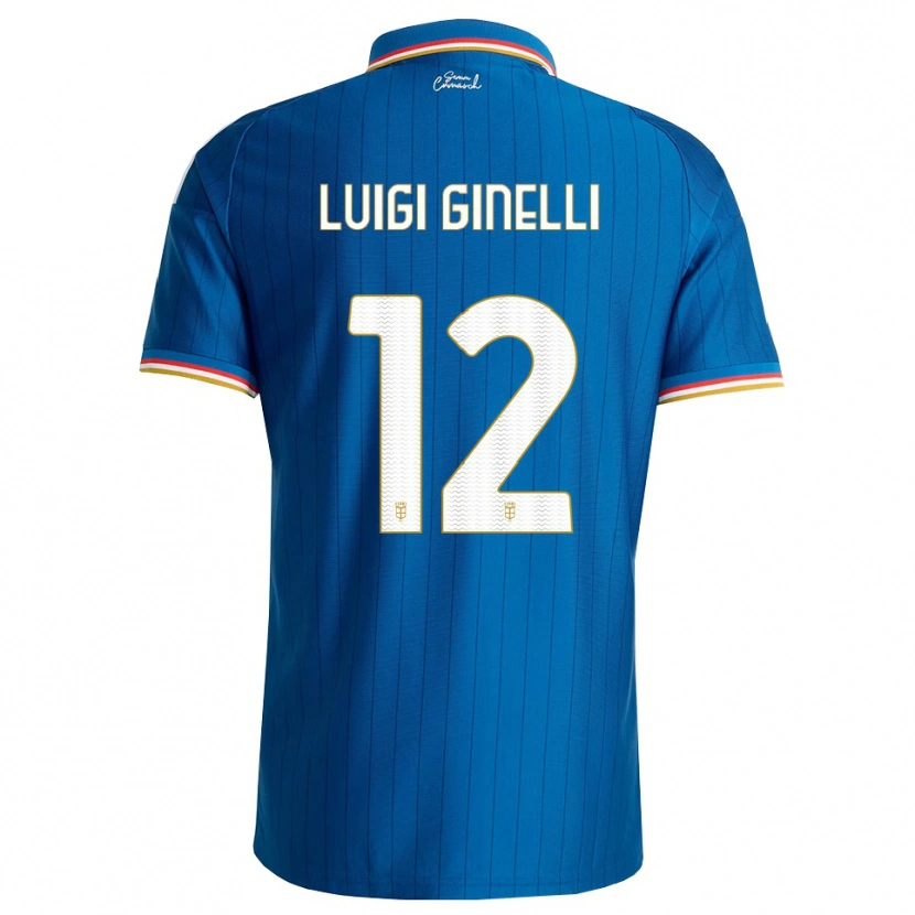 Danxen Mulher Camisola Lorenzo Luigi Ginelli #12 Azul Branco Vermelho Principal 2026/27 Camisa Brasil