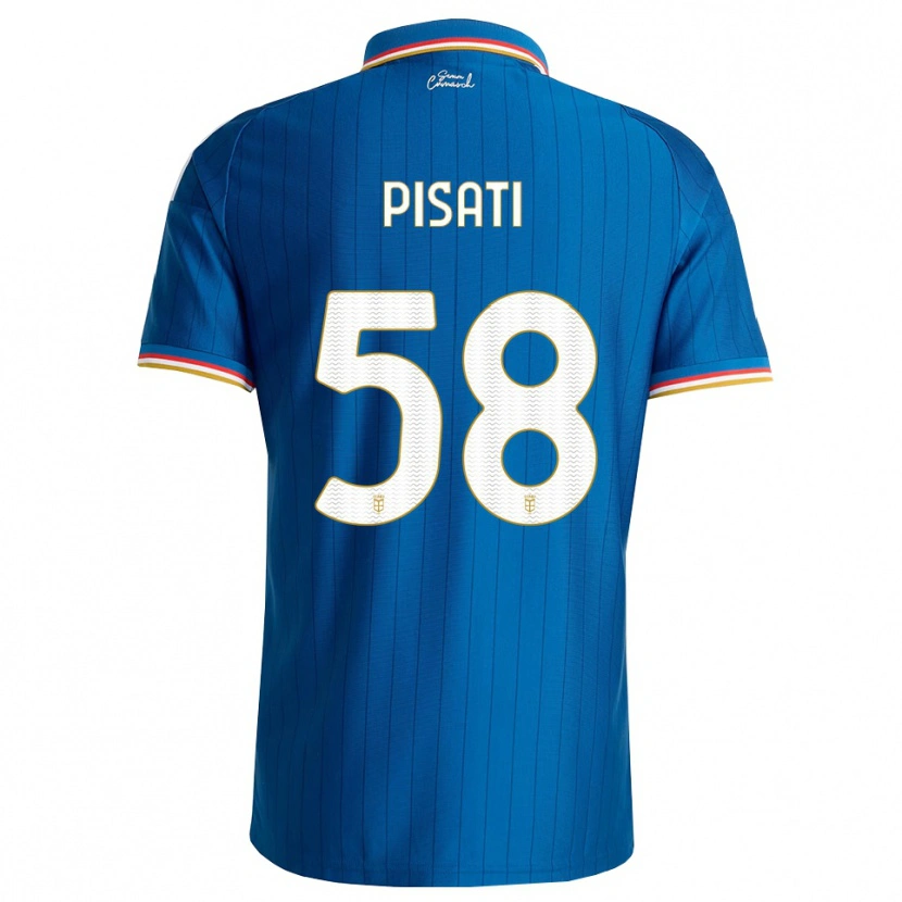 Danxen Mulher Camisola Samuele Pisati #58 Azul Branco Vermelho Principal 2026/27 Camisa Brasil