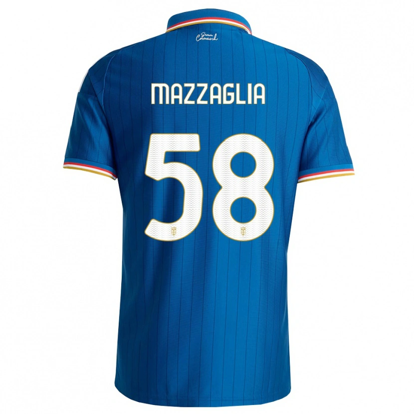 Danxen Mulher Camisola Giuseppe Mazzaglia #58 Azul Branco Vermelho Principal 2026/27 Camisa Brasil