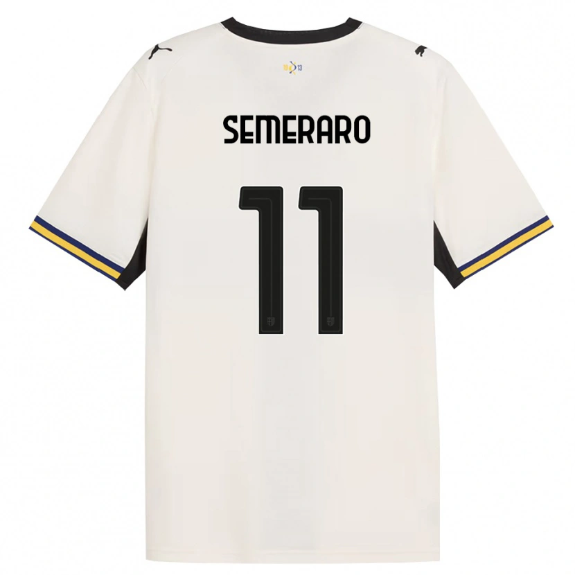 Danxen Mulher Camisola Riccardo Semeraro #11 Off-White Preto Amarelo Principal 2026/27 Camisa Brasil