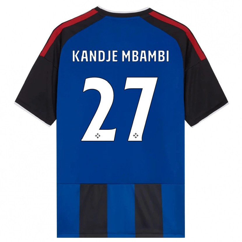 Danxen Mulher Camisola Jeremy Mbambi #27 Azul Preto Branco Vermelho Principal 2026/27 Camisa Brasil