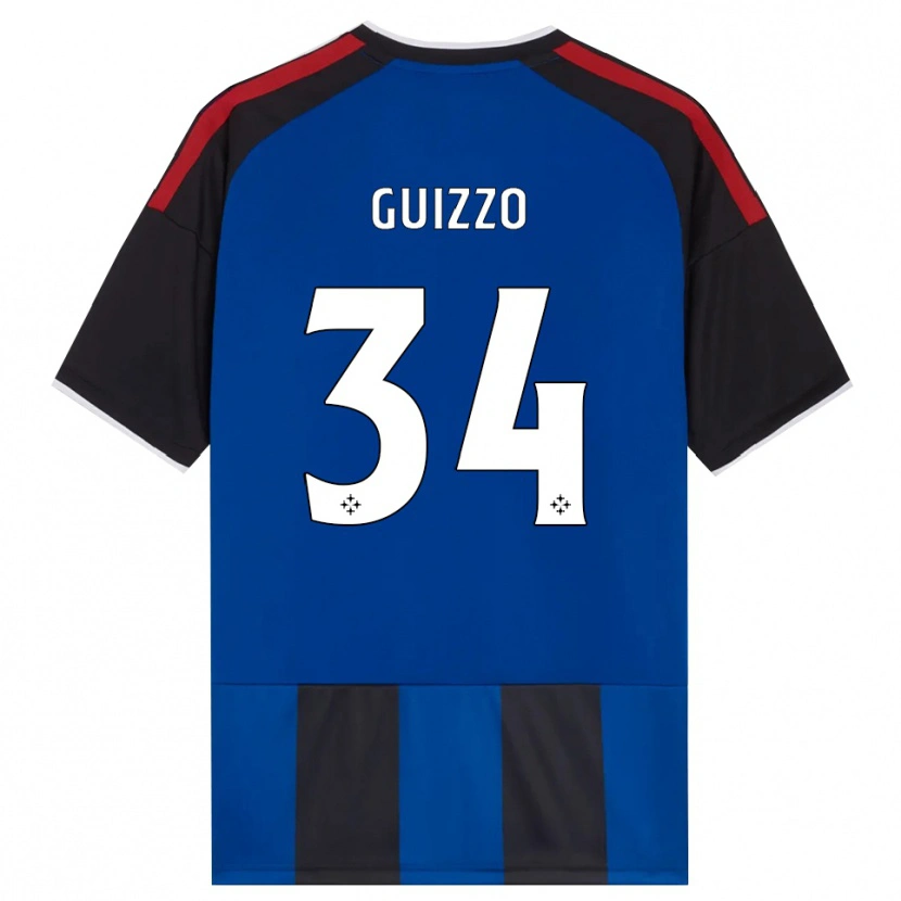 Danxen Mulher Camisola Tommaso Guizzo #34 Azul Preto Branco Vermelho Principal 2026/27 Camisa Brasil