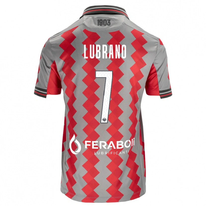Danxen Mulher Camisola Antonio Lubrano #7 Cinza Vermelho Branco Principal 2026/27 Camisa Brasil
