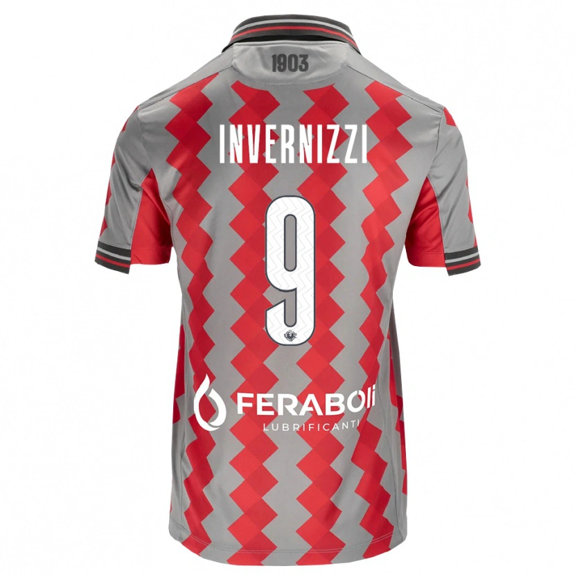 Danxen Mulher Camisola Leonardo Invernizzi #9 Cinza Vermelho Branco Principal 2026/27 Camisa Brasil