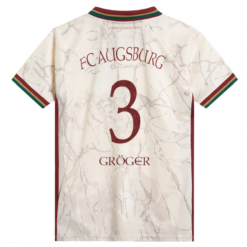 Danxen Mulher Camisola Elias Gröger #3 Verde Arroz Branco Bordô Principal 2026/27 Camisa Brasil