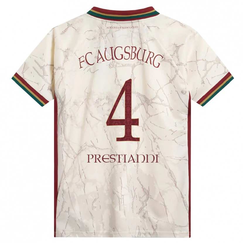 Danxen Mulher Camisola Luis Prestianni #4 Verde Arroz Branco Bordô Principal 2026/27 Camisa Brasil