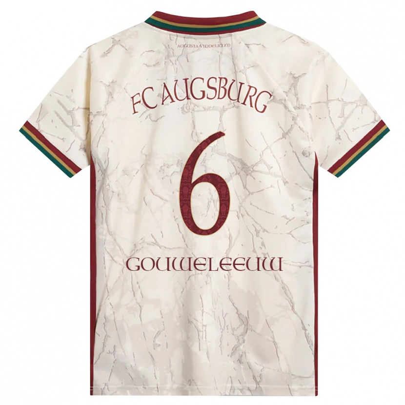 Danxen Mulher Camisola Jeffrey Gouweleeuw #6 Verde Arroz Branco Bordô Principal 2026/27 Camisa Brasil