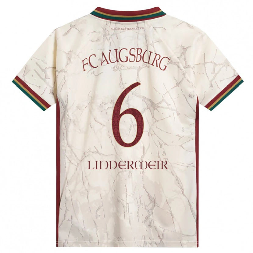 Danxen Mulher Camisola Dominik Lindermeir #6 Verde Arroz Branco Bordô Principal 2026/27 Camisa Brasil