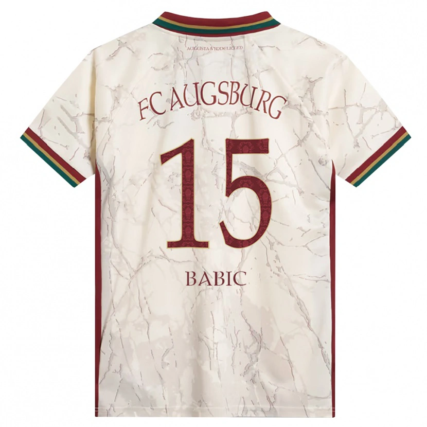 Danxen Mulher Camisola David Babic #15 Verde Arroz Branco Bordô Principal 2026/27 Camisa Brasil
