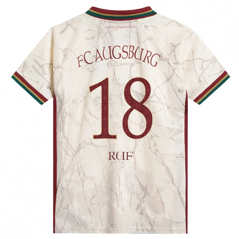 Danxen Mulher Camisola Jonas Ruf #18 Verde Arroz Branco Bordô Principal 2026/27 Camisa Brasil