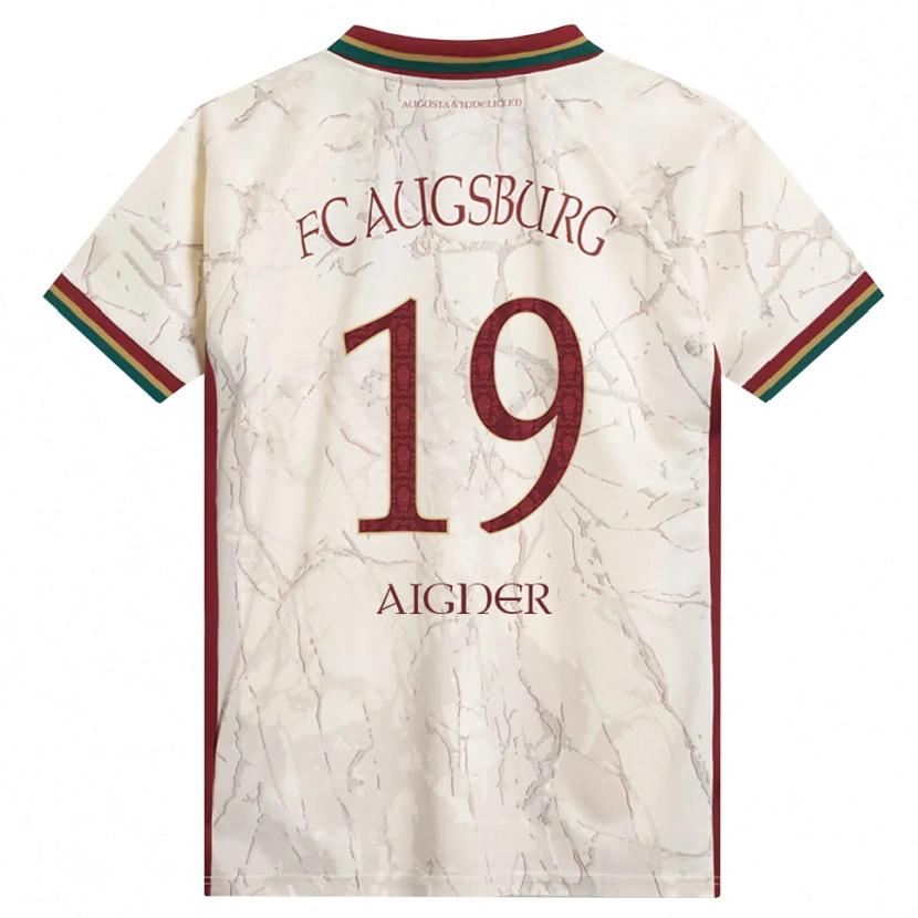 Danxen Mulher Camisola Lukas Aigner #19 Verde Arroz Branco Bordô Principal 2026/27 Camisa Brasil