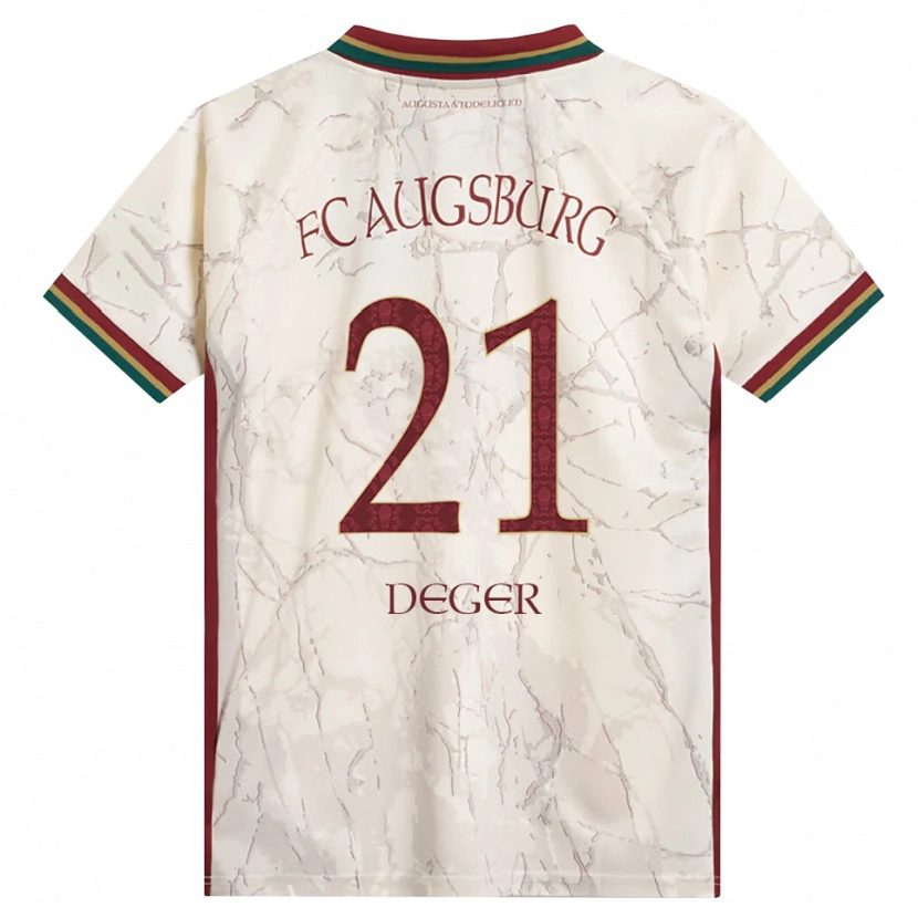 Danxen Mulher Camisola David Deger #21 Verde Arroz Branco Bordô Principal 2026/27 Camisa Brasil