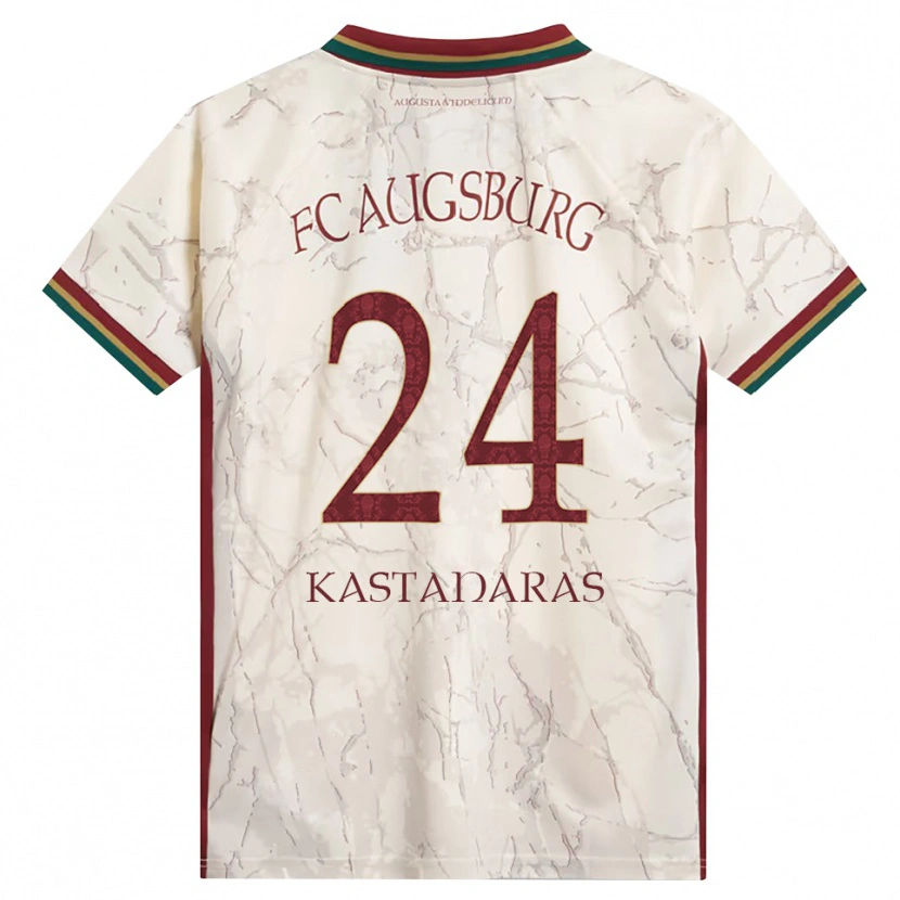 Danxen Mulher Camisola Thomas Kastanaras #24 Verde Arroz Branco Bordô Principal 2026/27 Camisa Brasil