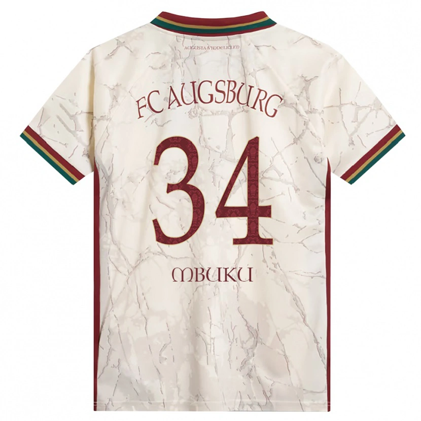 Danxen Mulher Camisola Nathanaël Mbuku #34 Verde Arroz Branco Bordô Principal 2026/27 Camisa Brasil