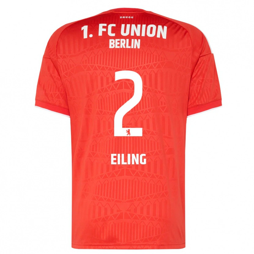 Danxen Mulher Camisola Phillip Eiling #2 Vermelho Branco Principal 2026/27 Camisa Brasil