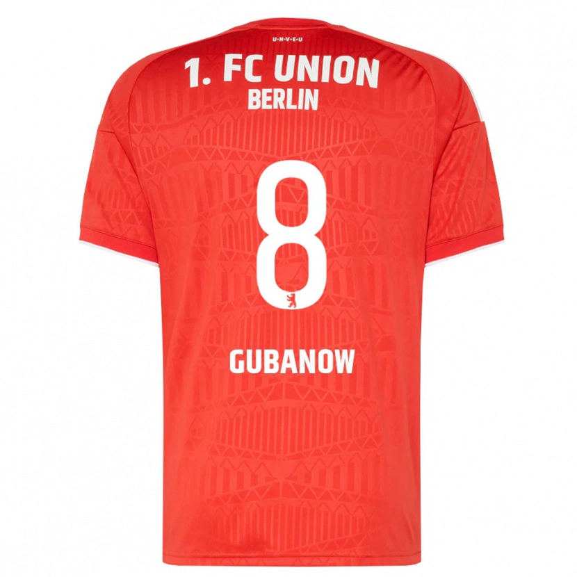 Danxen Mulher Camisola Oskar Gubanow #8 Vermelho Branco Principal 2026/27 Camisa Brasil