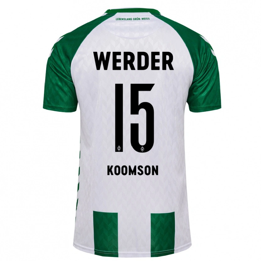 Danxen Mulher Camisola Gabriel Koomson #15 Verde Branco Principal 2026/27 Camisa Brasil
