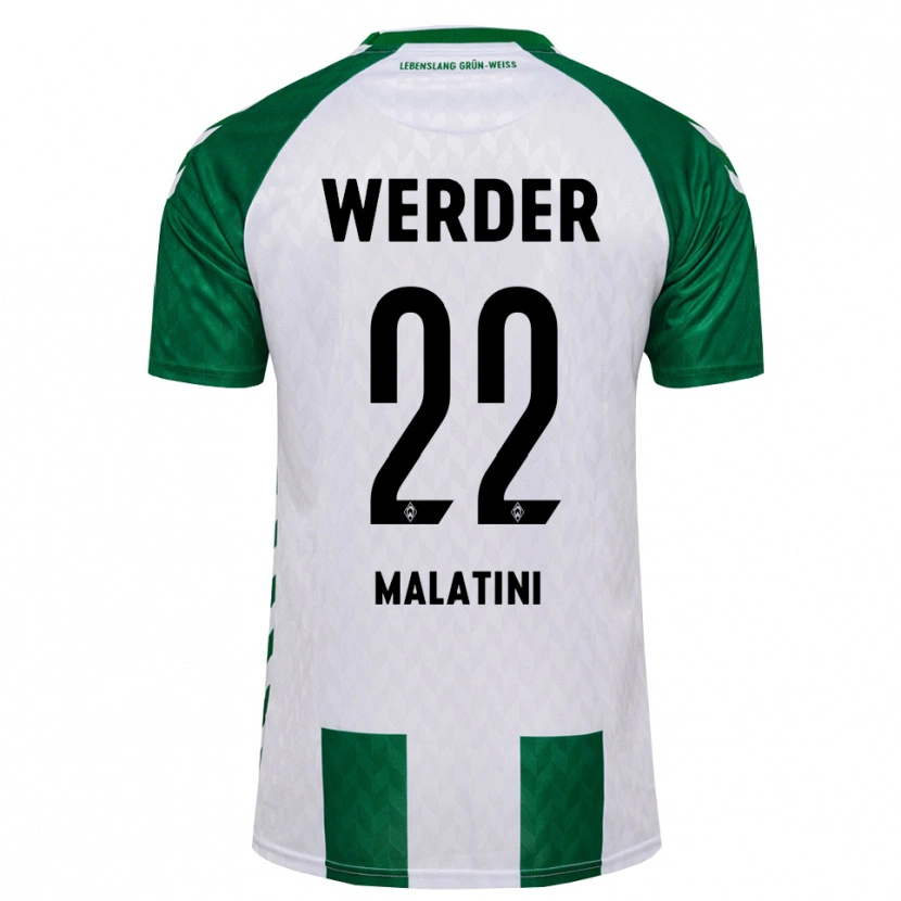Danxen Mulher Camisola Julián Malatini #22 Verde Branco Principal 2026/27 Camisa Brasil