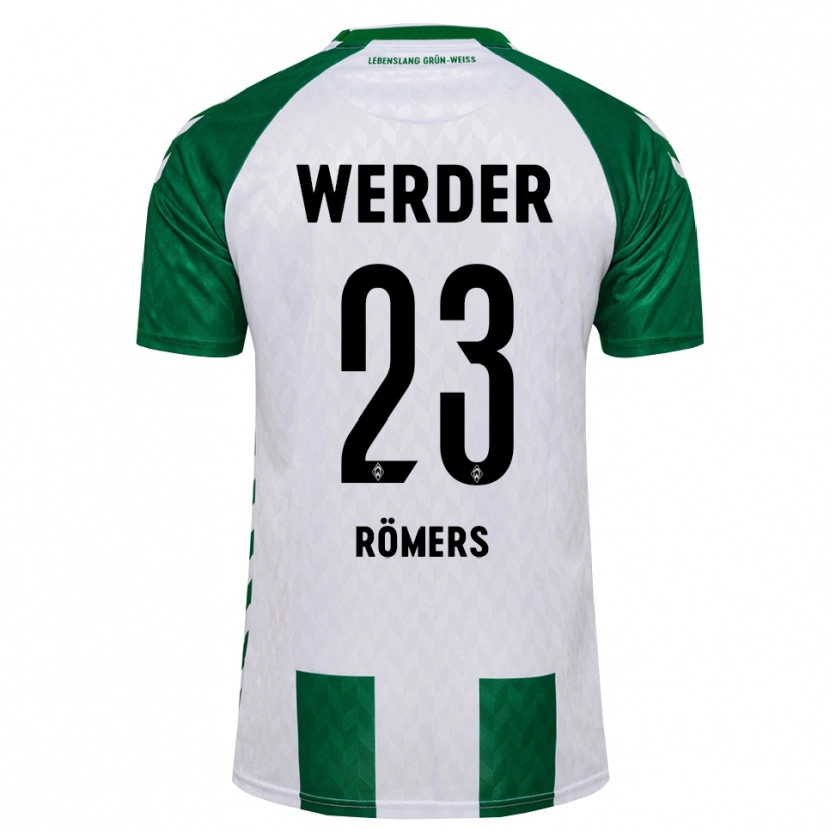 Danxen Mulher Camisola Arian Römers #23 Verde Branco Principal 2026/27 Camisa Brasil