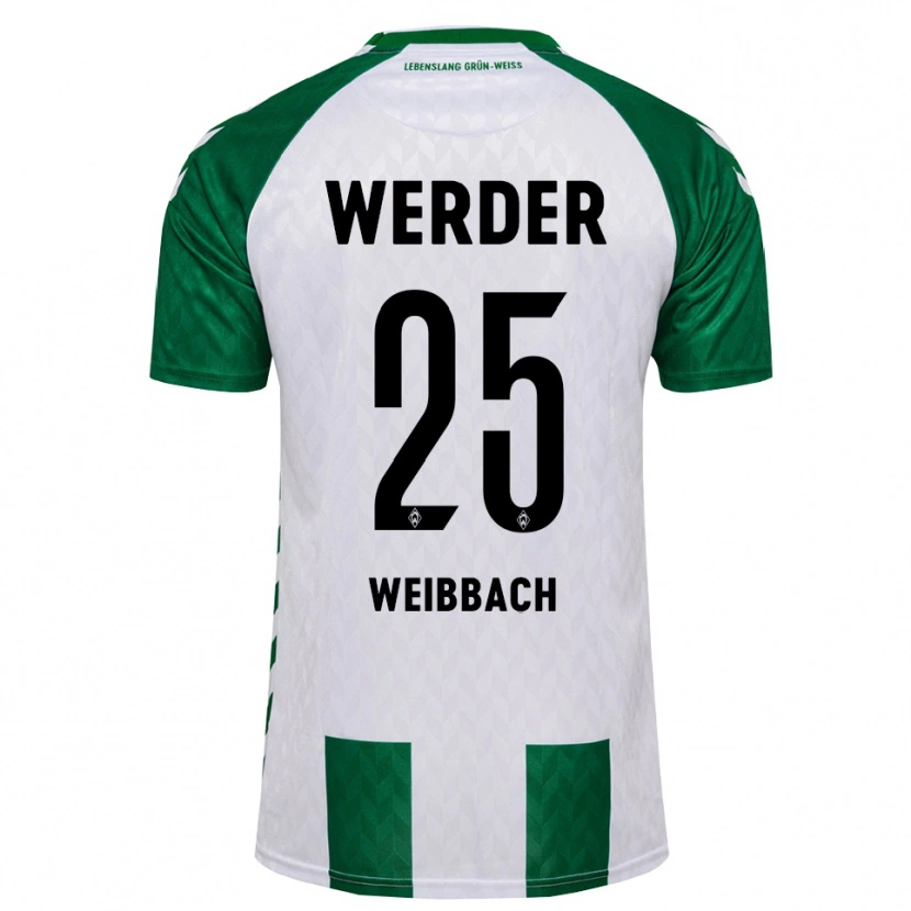 Danxen Mulher Camisola Noah Weißbach #25 Verde Branco Principal 2026/27 Camisa Brasil