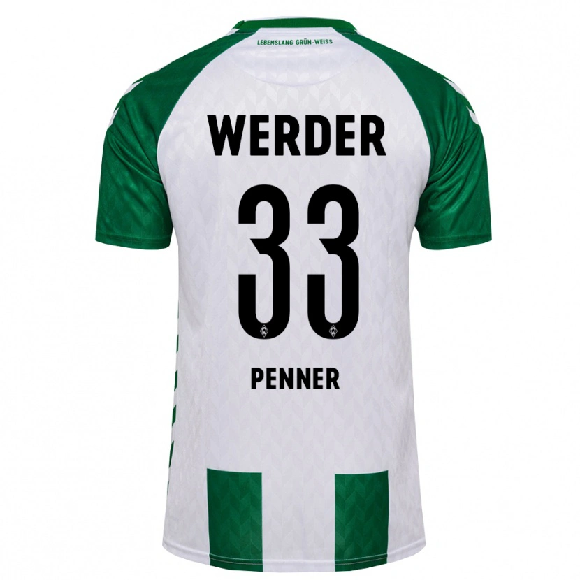 Danxen Mulher Camisola Maria Penner #33 Verde Branco Principal 2026/27 Camisa Brasil