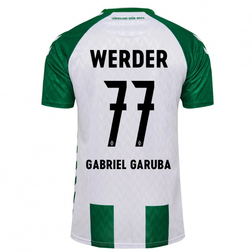 Danxen Mulher Camisola Najib Gabriel Garuba #77 Verde Branco Principal 2026/27 Camisa Brasil