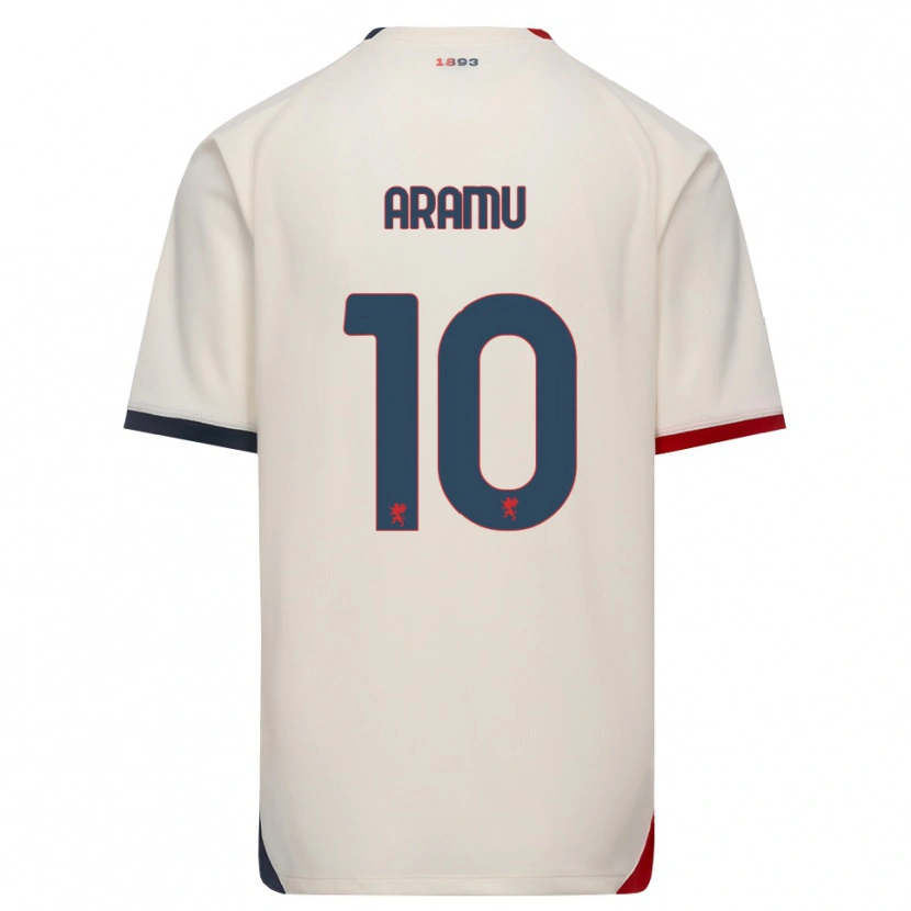 Danxen Mulher Camisola Mattia Aramu #10 Branco Off-Red Alternativa 2026/27 Camisa Brasil