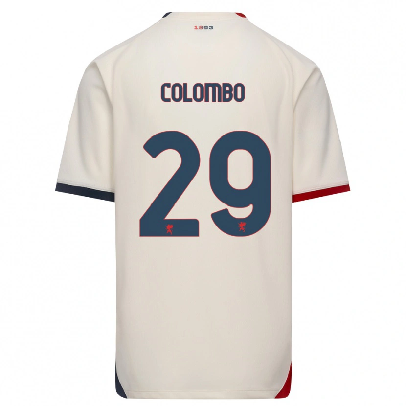 Danxen Mulher Camisola Lorenzo Colombo #29 Branco Off-Red Alternativa 2026/27 Camisa Brasil