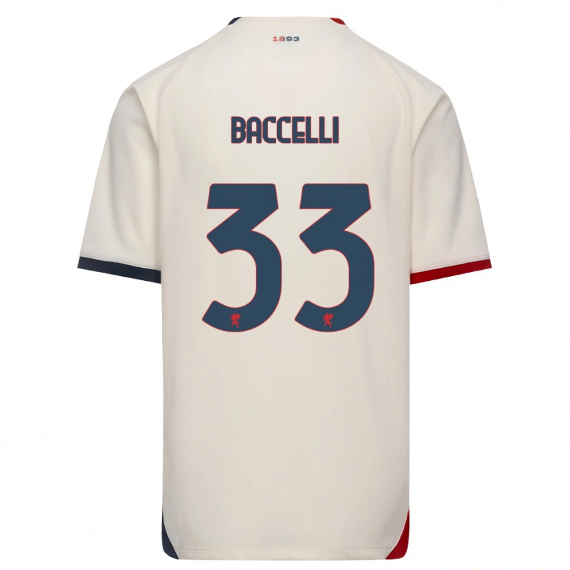Danxen Mulher Camisola Pietro Baccelli #33 Branco Off-Red Alternativa 2026/27 Camisa Brasil
