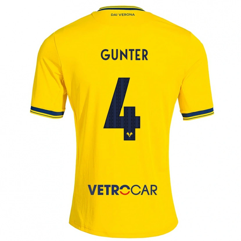 Danxen Mulher Camisola Koray Günter #4 Amarelo Vermelho Alternativa 2026/27 Camisa Brasil