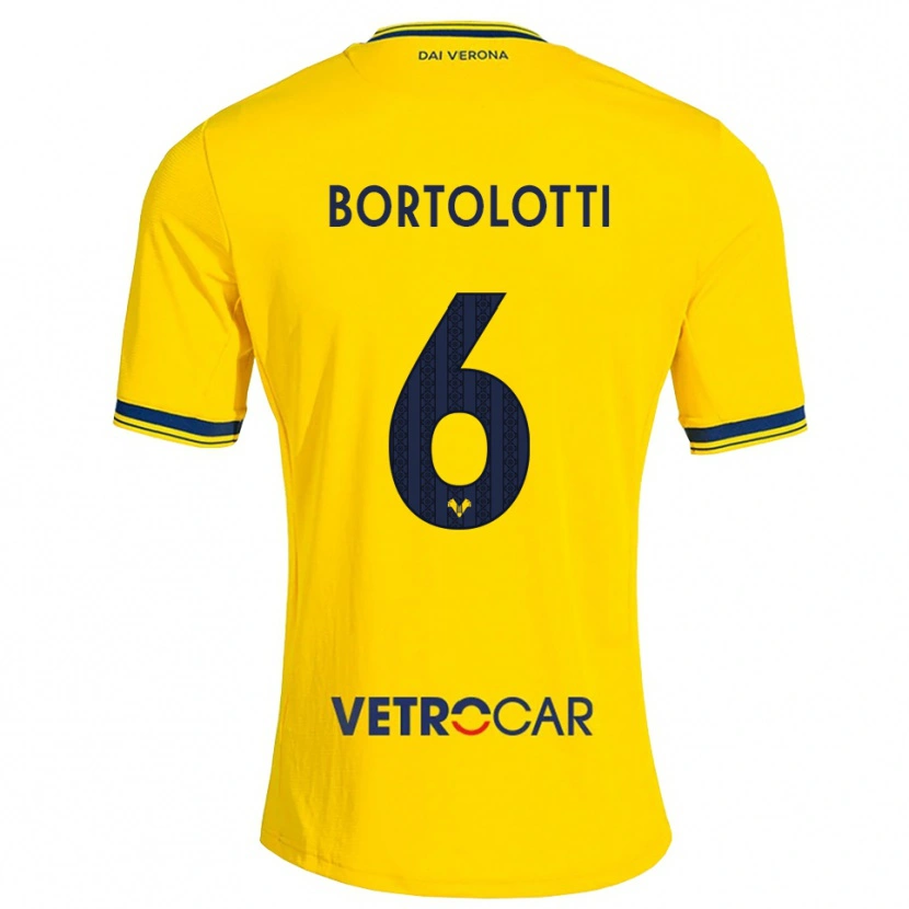 Danxen Mulher Camisola Marco Bortolotti #6 Amarelo Vermelho Alternativa 2026/27 Camisa Brasil