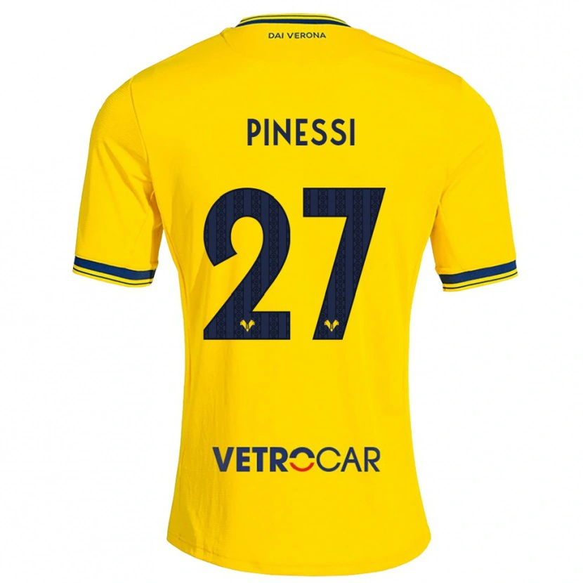 Danxen Mulher Camisola Riccardo Pinessi #27 Amarelo Vermelho Alternativa 2026/27 Camisa Brasil